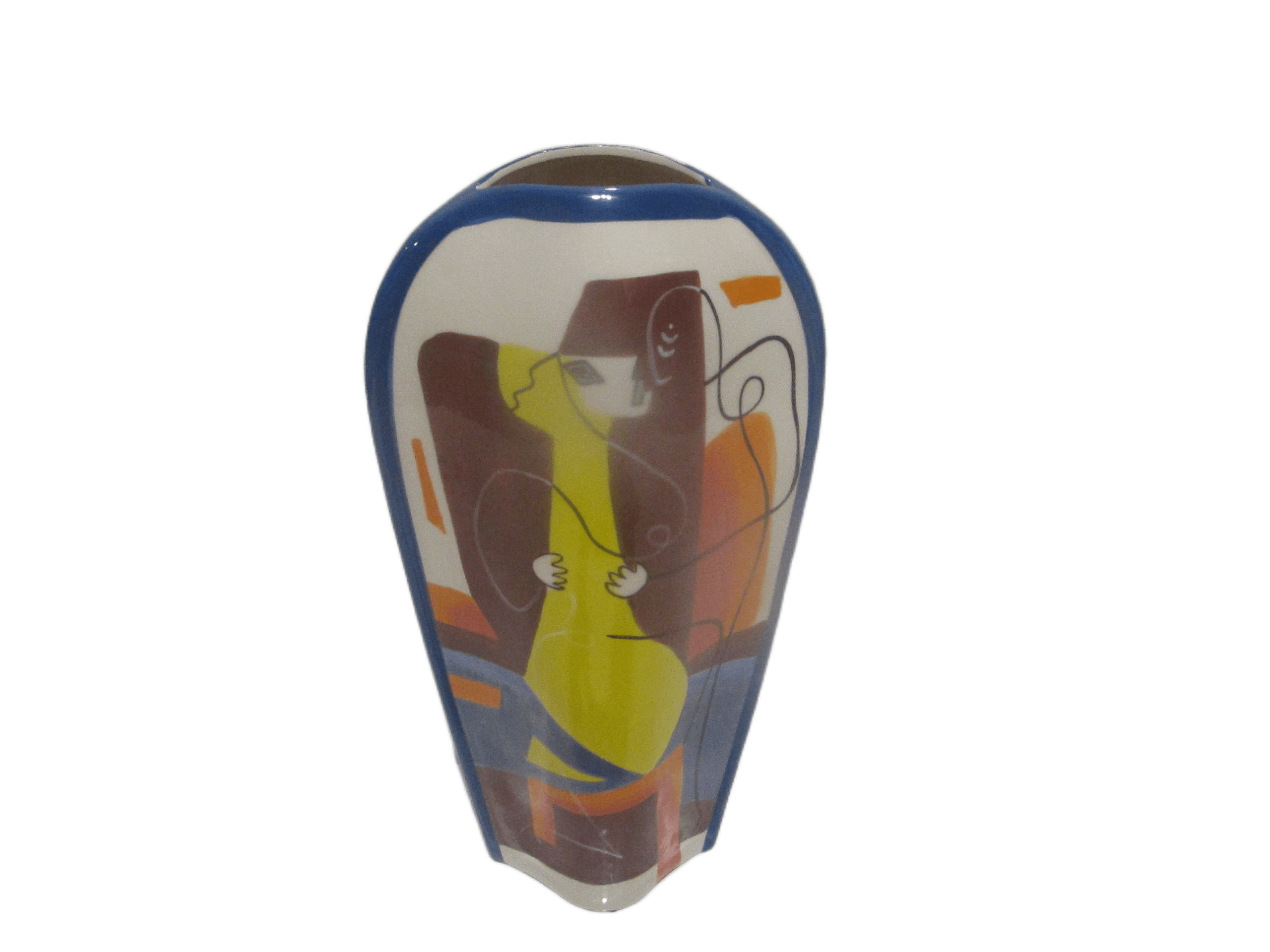 Vase Ceramic Big Hand Painted 22*12,7*47cm