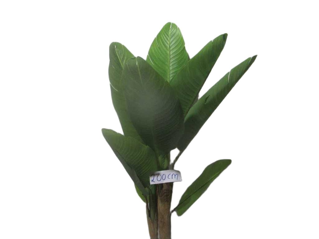 Artificial Tree,banana 20l Wood Stem, Outside Nature Tree Banana Skin, Plastic Leaf 200cm
