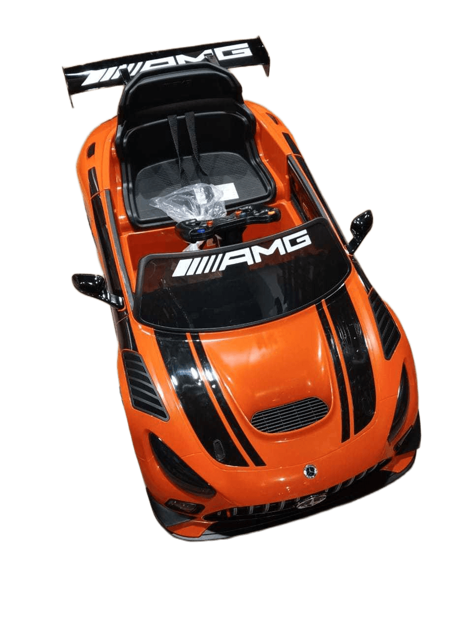 Electric Car With Licence Mercedes Gt3, R/C 2.4g, Fonction Mp3, Indicateur De Puissance, Bluetooth, Régulateur De Volume, Suspension