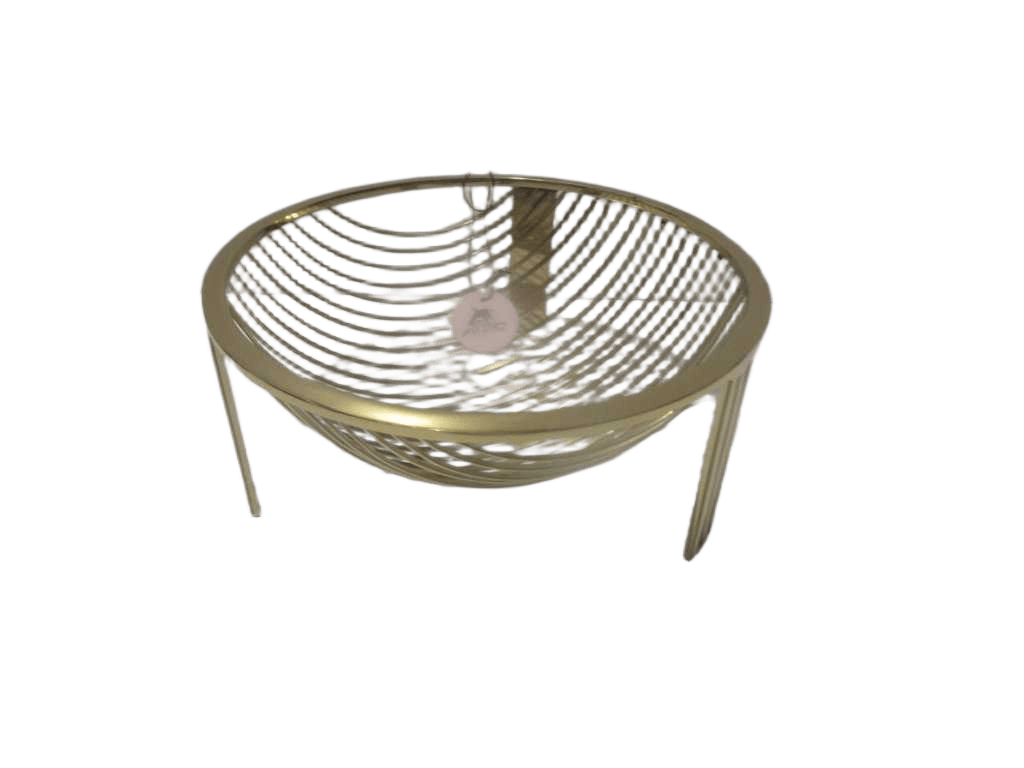 Fruit Basket Small Round Staintless Steel Nickel Plating