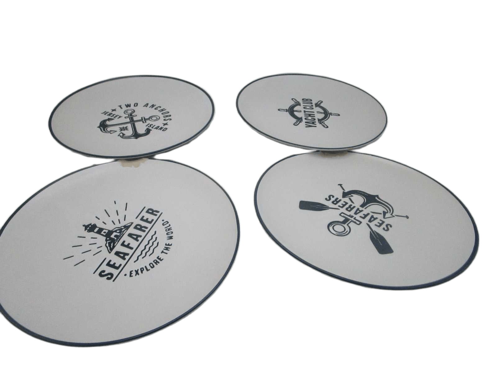 Plate Stoneware Dia 26cm 4ass