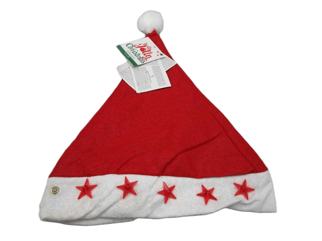 Christmas Santa Hat With 5 Lights 1cl=