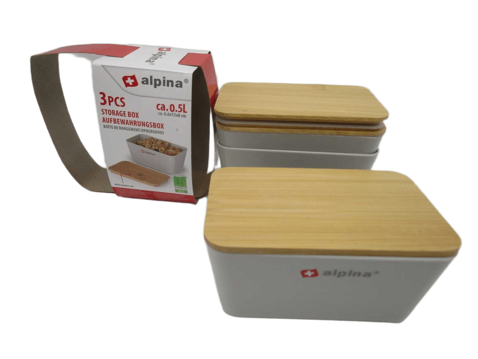 Storage Box 3pc 0,5l