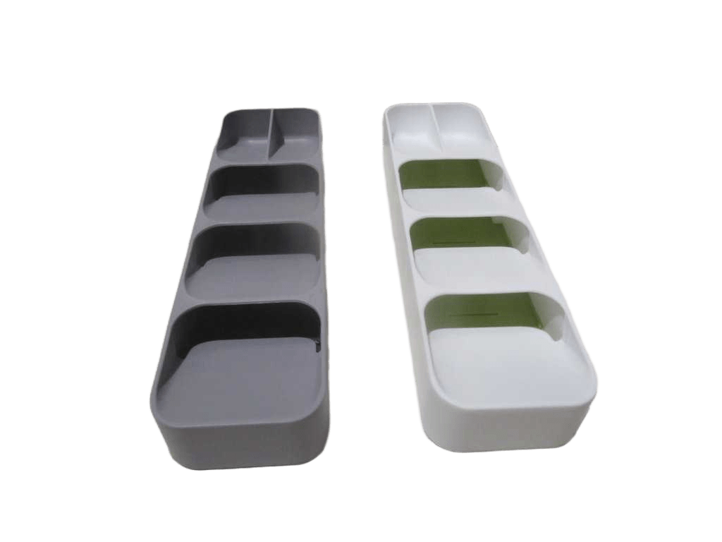 Cutlery Box Pp 284.3g Paper Card+opp Bag White Grey 39.5x11x5.5