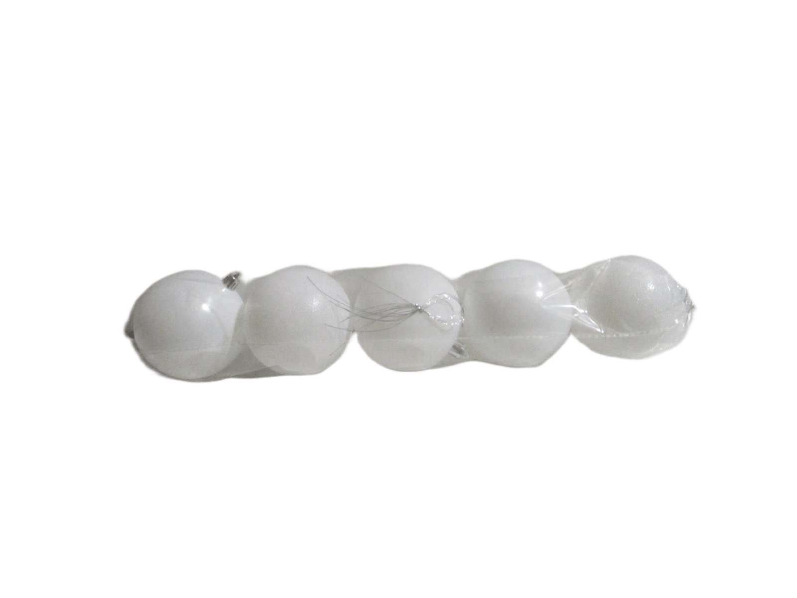 Ball Xmas Set 5x80mm White