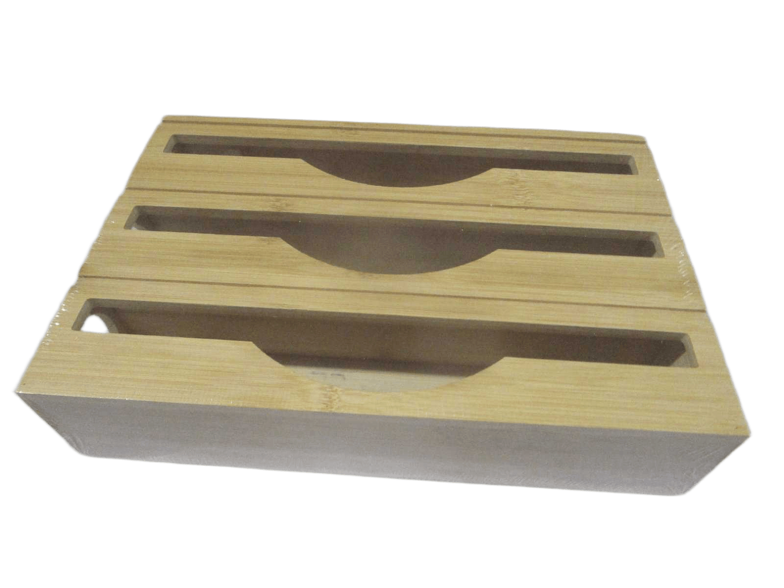 Fresh Bag Storage 3 Divisions Bamboo Blister Packingnature33*21*7.5