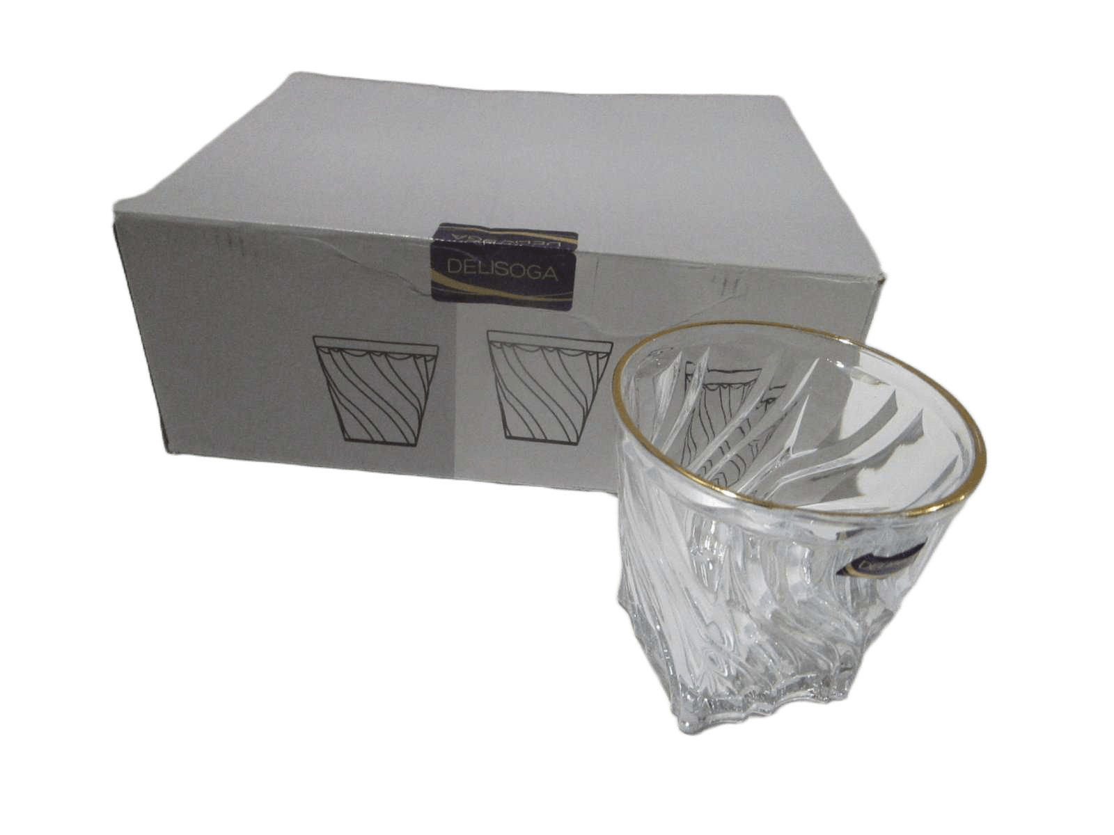 Cup Set Of 6 With Gold Bord In 1 Color Box 320ml