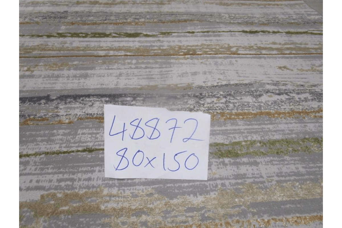 Carpet 80x150 Flosh And Shrink 400,000 Pts/Sqm 11 Mm Pile Height 2,300 Grm/Sqm Gold Inst. Of Cream Gray/Gold