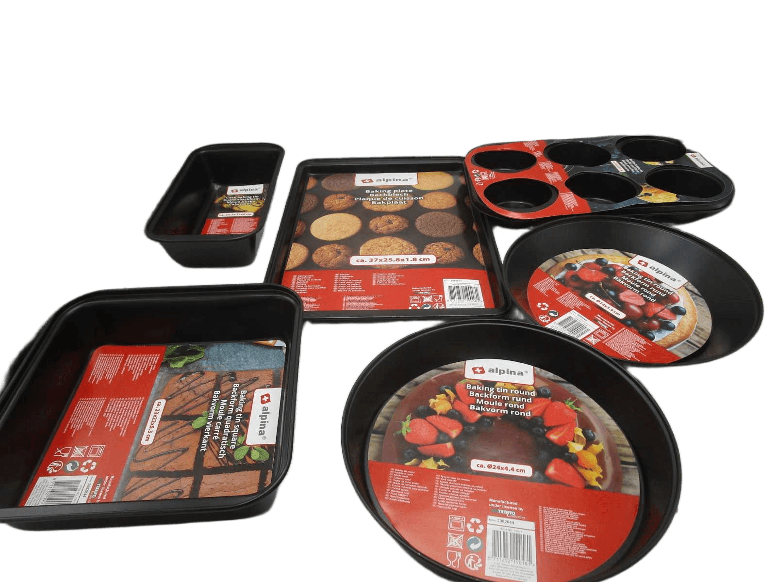 Bakeware Non Stick 6ass