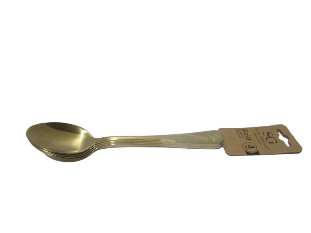 Soup Spoon 4p Gold