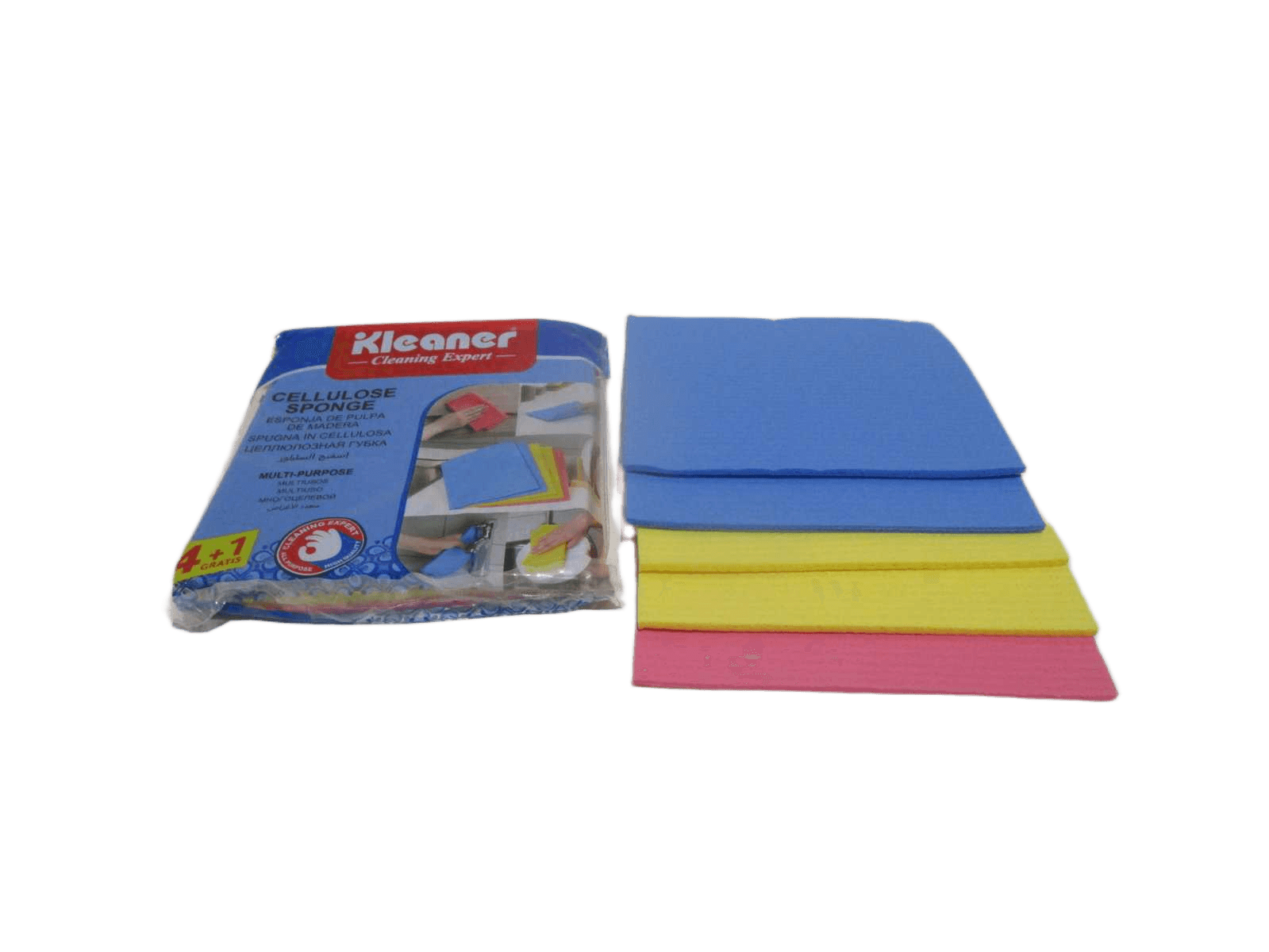 Cellulose Sponge 5pcs Size:18*20cm 5pcs/Pack Pp Bag Blue 1cl=