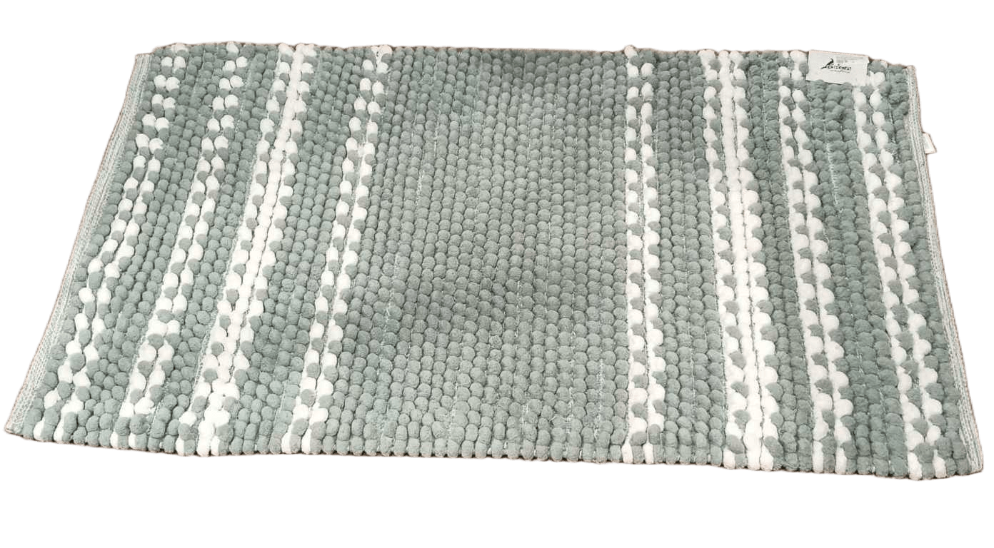 Bath Mat 1900 Gsm Microchenille Cotton Bouble With Spray Latex Baking And Woven