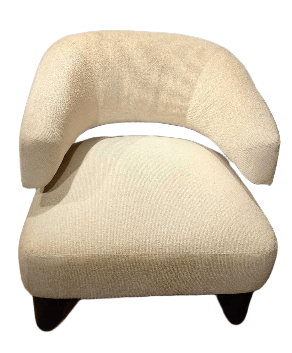 Arm Chair Fabric Single 20719-07 Beige Solid Wood Base