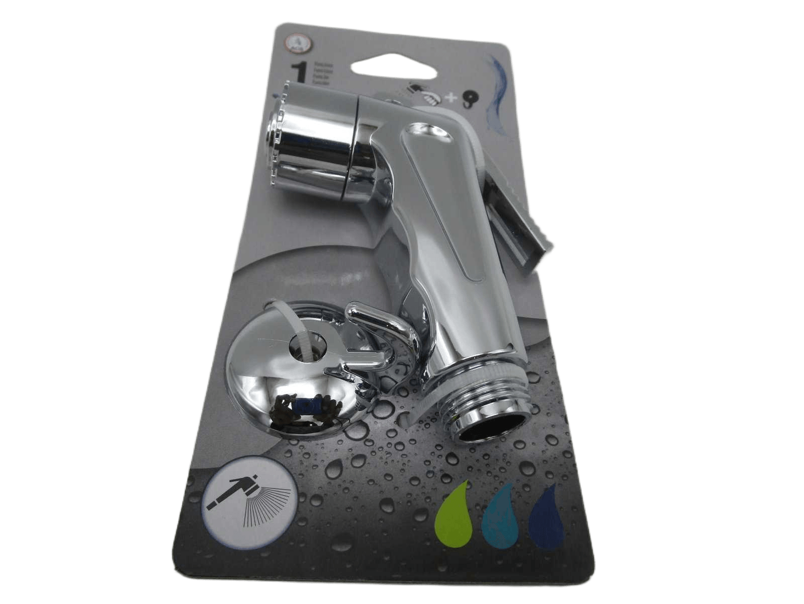Toilet Shower Abs 1 Function Rain - Chrome
