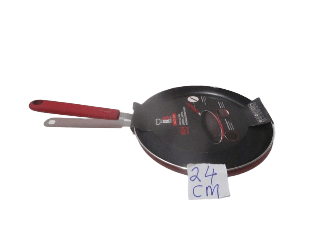 Pancake Pan 24x1.8cm Press Al Ind Gray Jazzy Rb