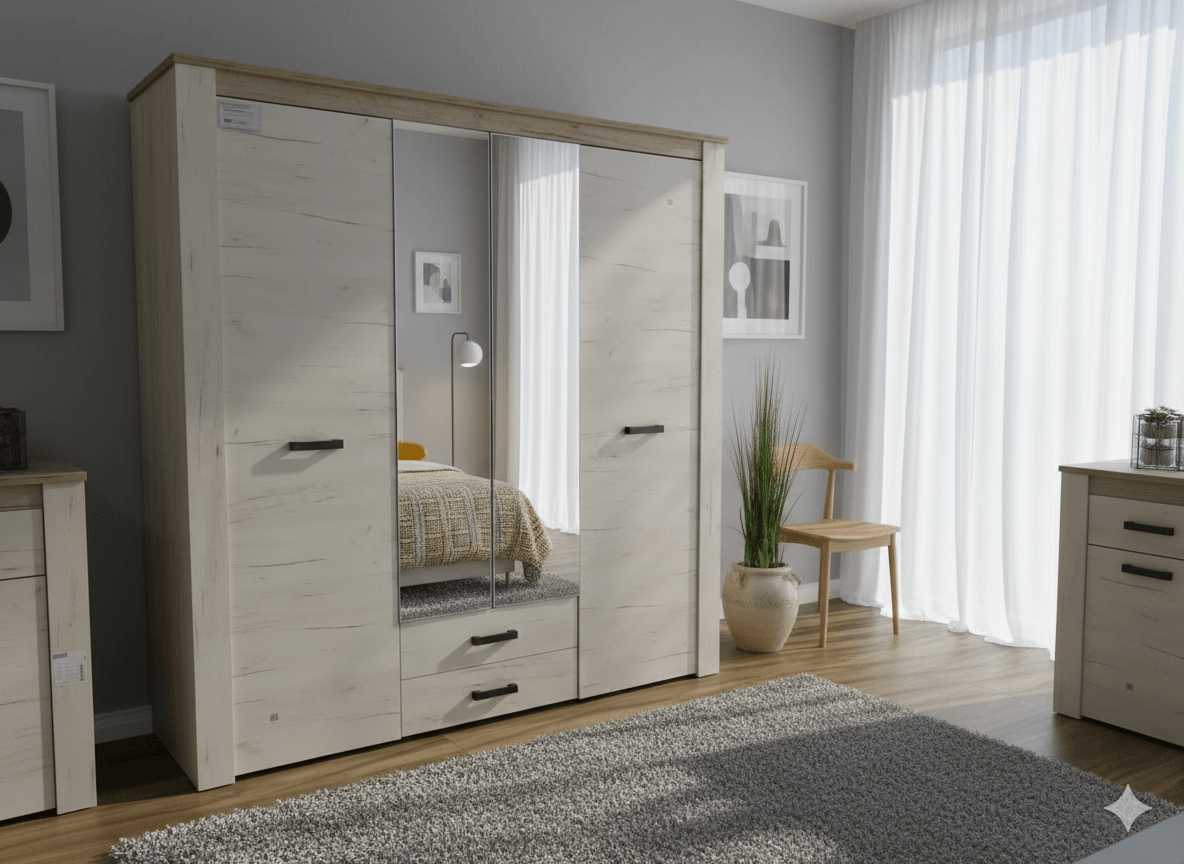 Wardrobe 4 Doors