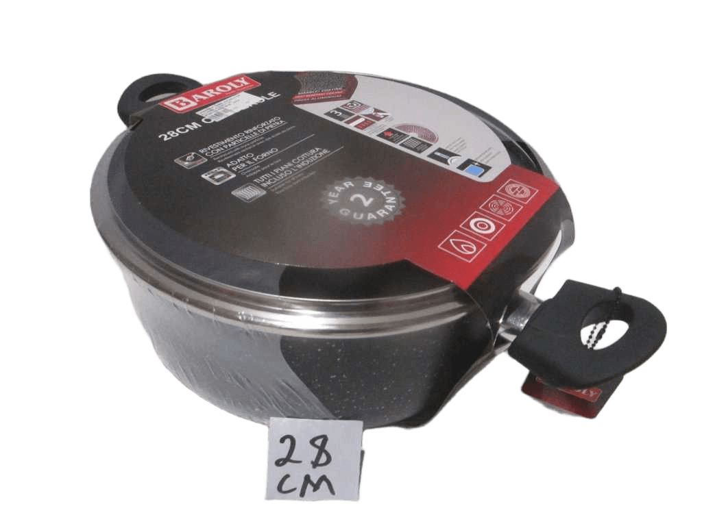 Casserole, 2.5mm, Suitable For All Hobs, Alu With Lid 28cmx11.5
