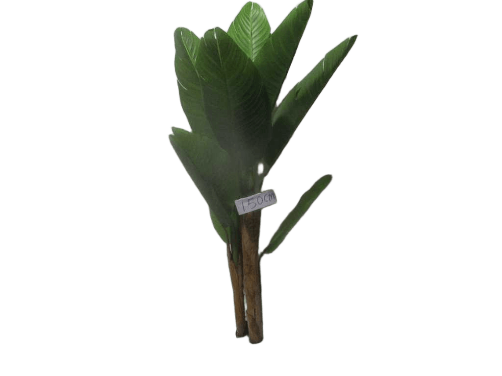 Artificial Tree,banana 13l Wood Stem, Outside Nature Tree Banana Skin, Plastic Leaf 150cm