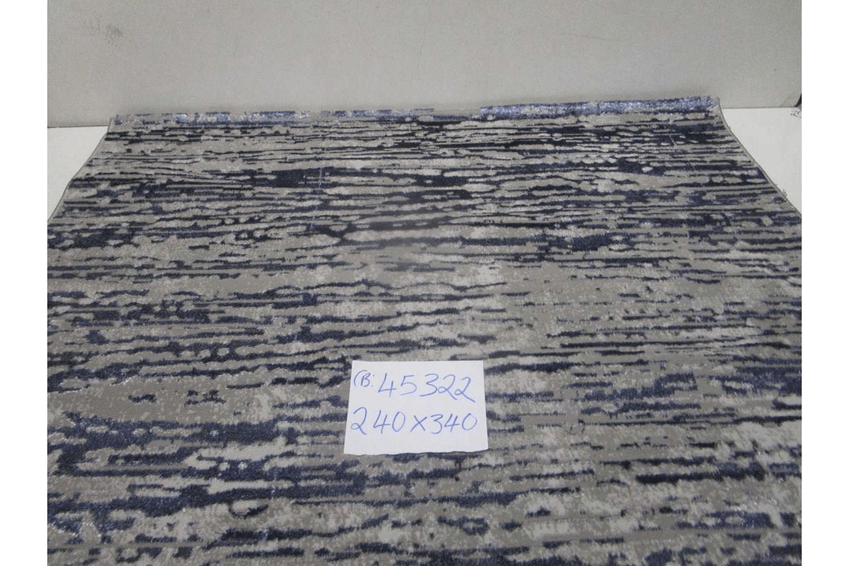Carpet A Navy 107 256.000 Points 10mm Pile Height 1,600gr/Sqm Pp Heatset (1900dtex) + Shrink + Flosh 240x340 Cm