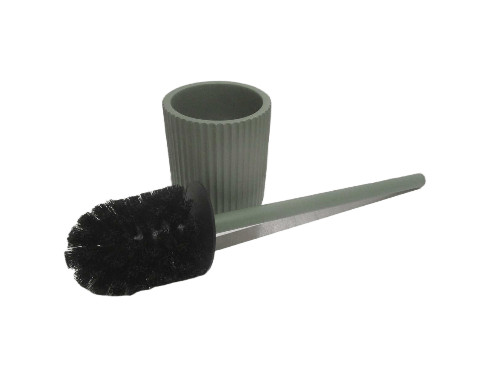 Toilet Brush Wc Polyresine Striee - Kaki