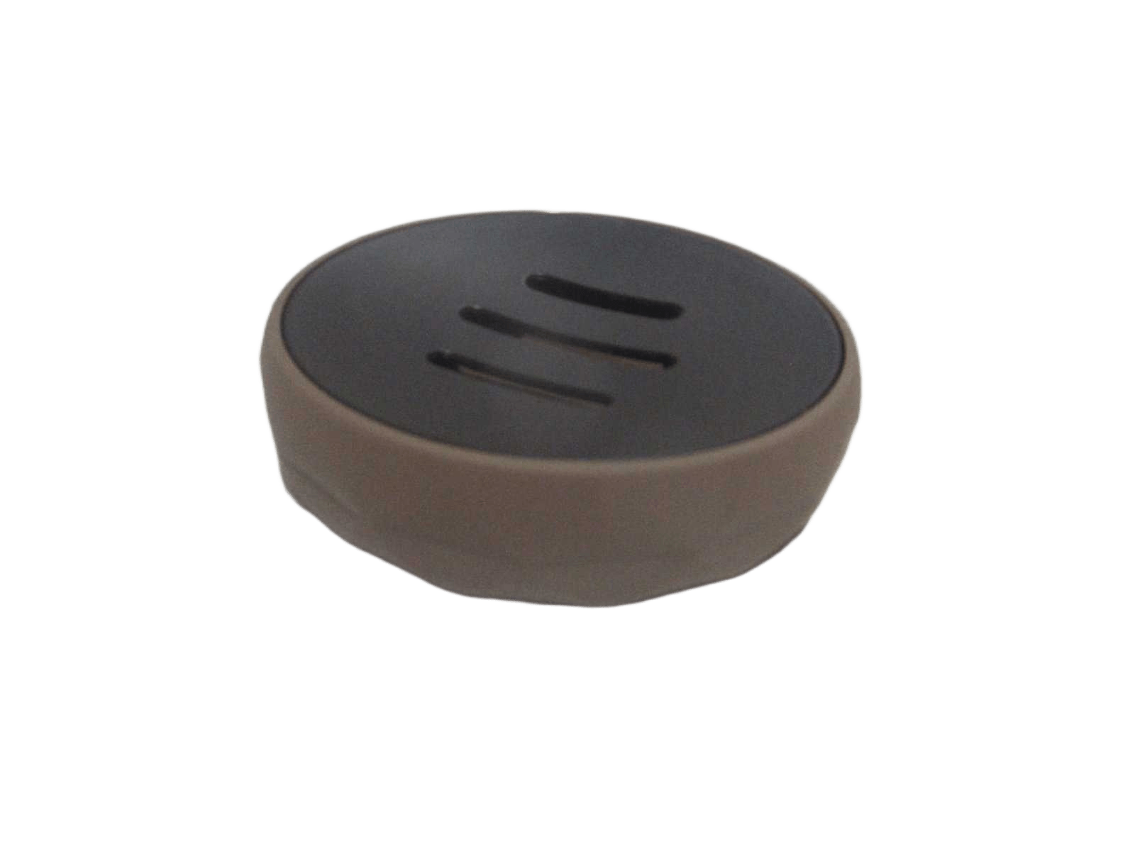 Soap Holder Abs + Rubber - Marron