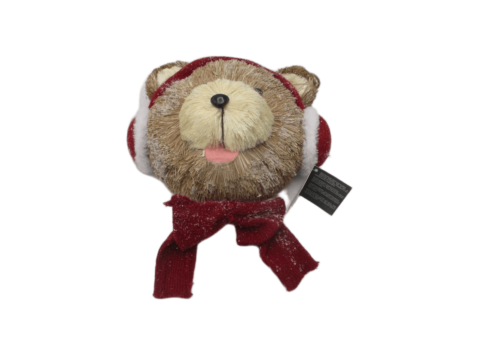 Christmas Plf Bear W/ Ear Muff H40cm