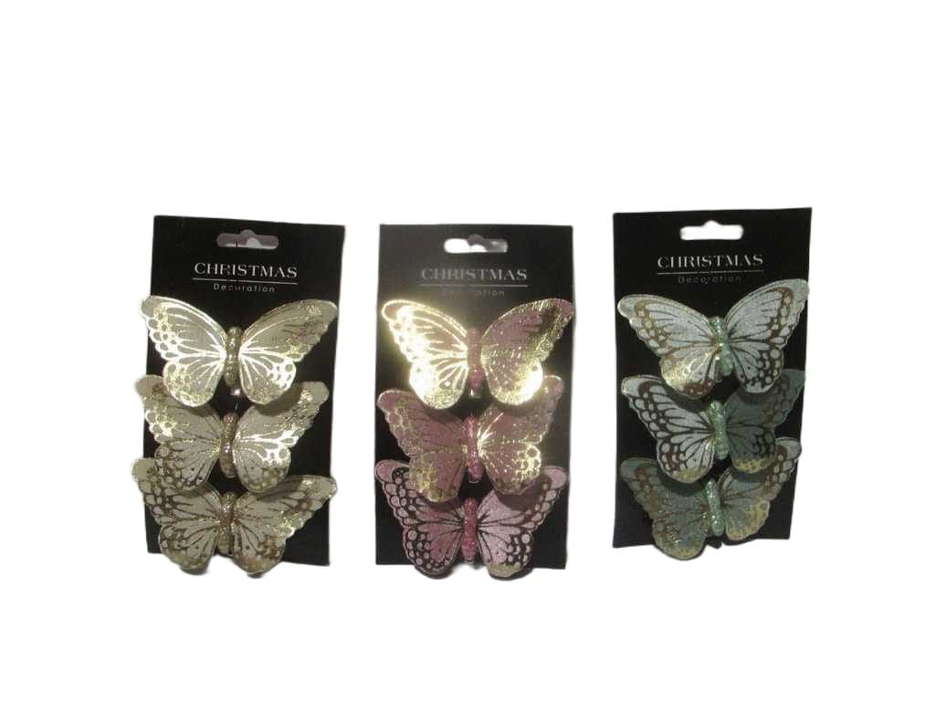 Butterfly On Clip 10cm Set3 3a