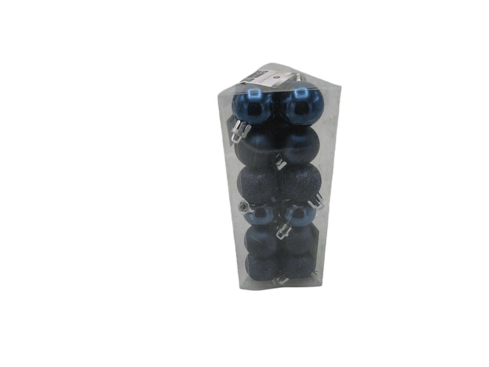 Christmas 18 X 30mm Balls Blue