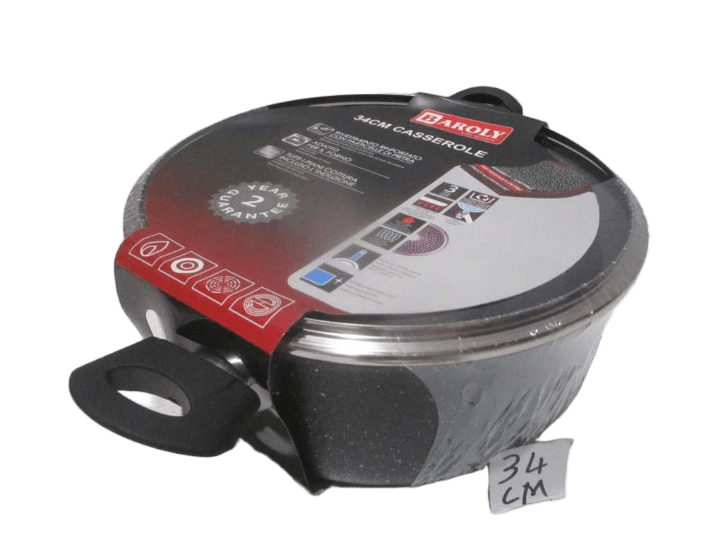 Casserole, 2.5mm, Suitable For All Hobs, Alu With Lid 34cmx13