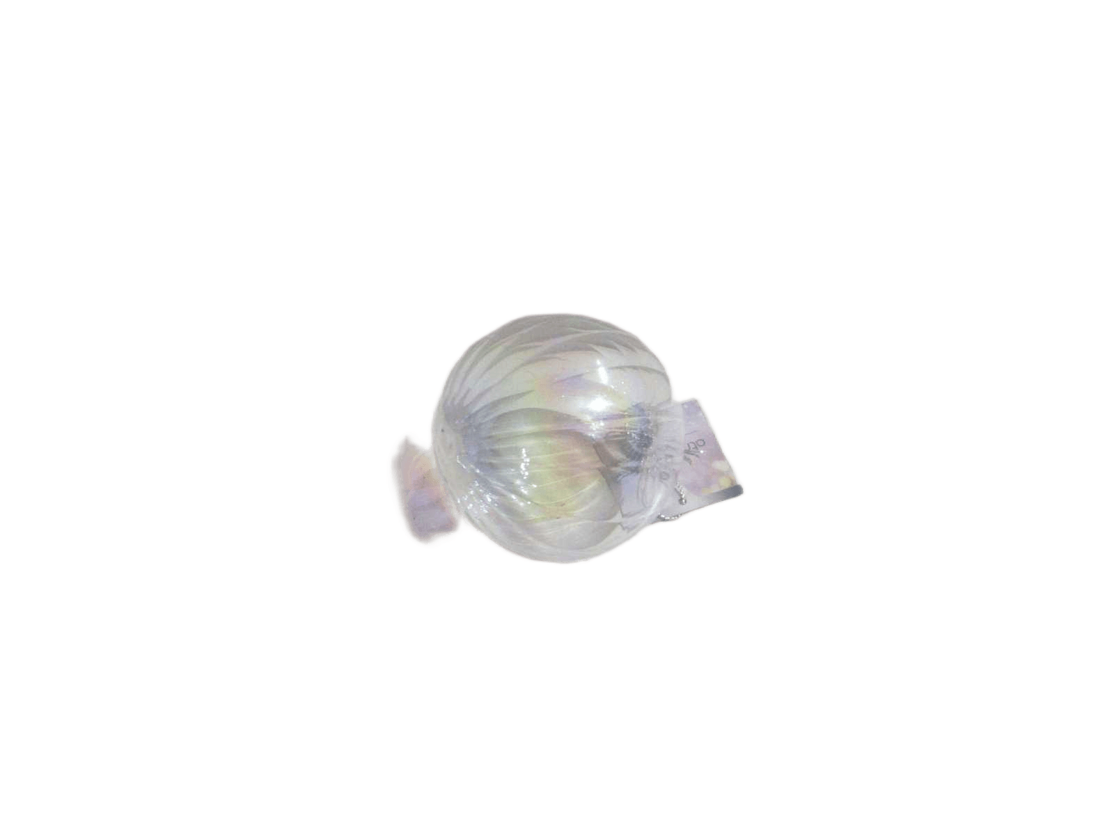 Ball Glass 80mm Strie White