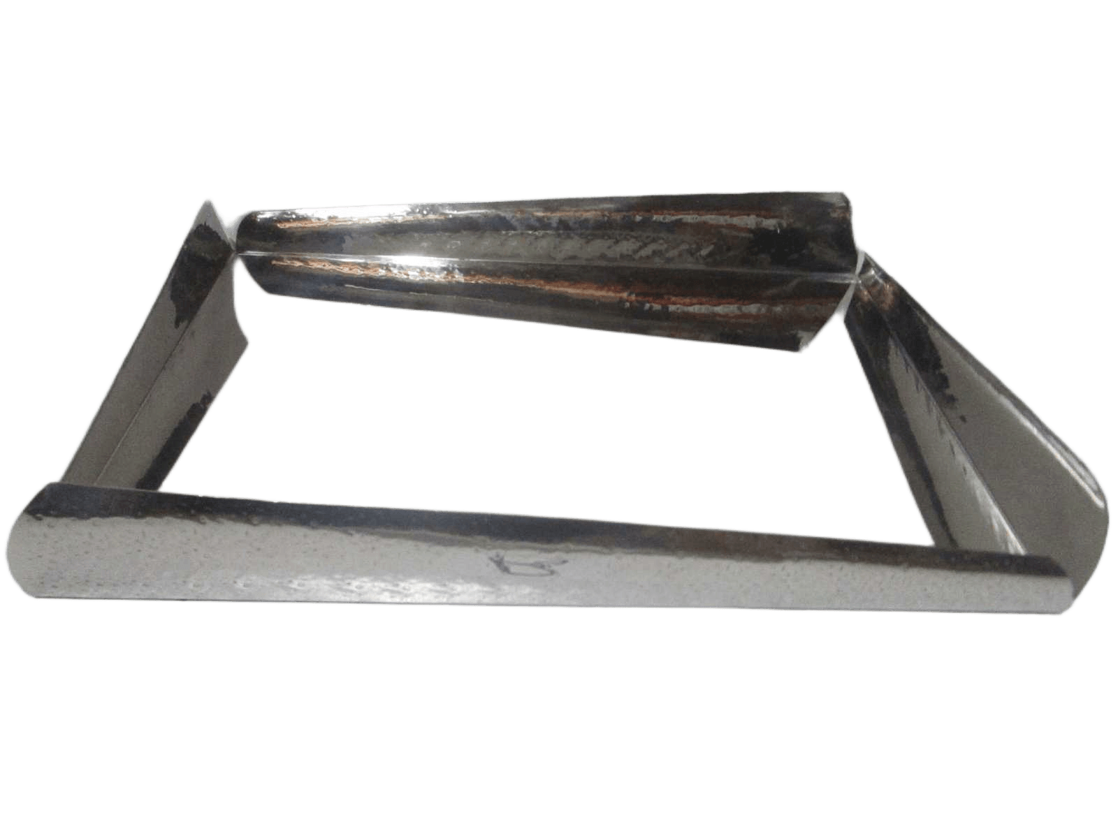 Rectangular Tray Single Wall Stainless Steel Cheetai Texture Border