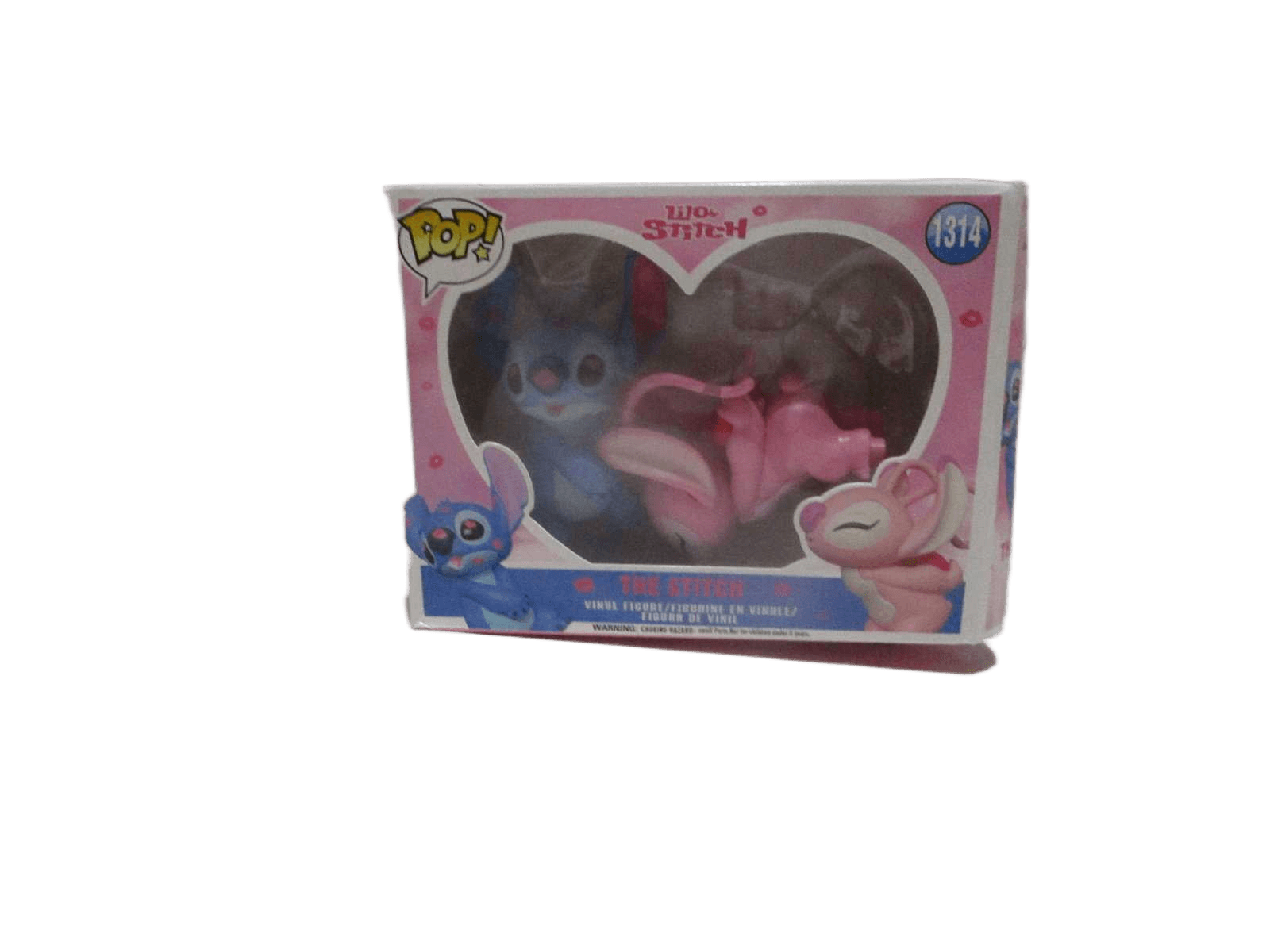 Stitchs 2 W Pedestal Pvc Packing:display Box Pink+blue H5"