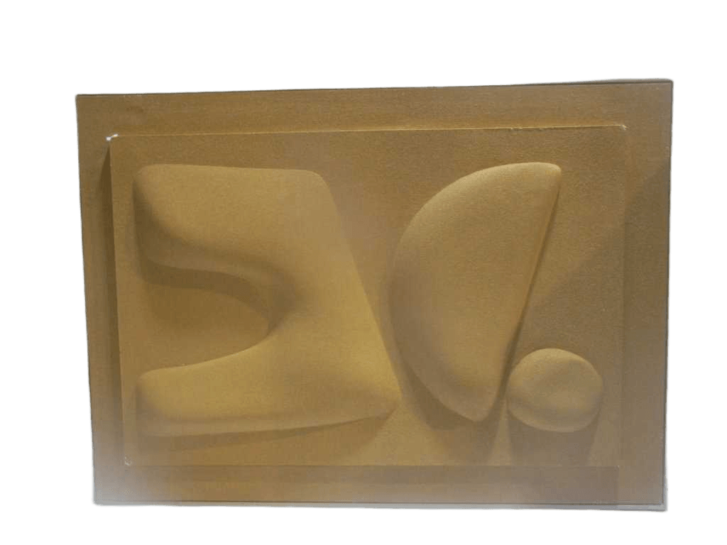 Canvas 3d Painting W Ps Frame 1*4.3cm +foam Yellow 100*140cm