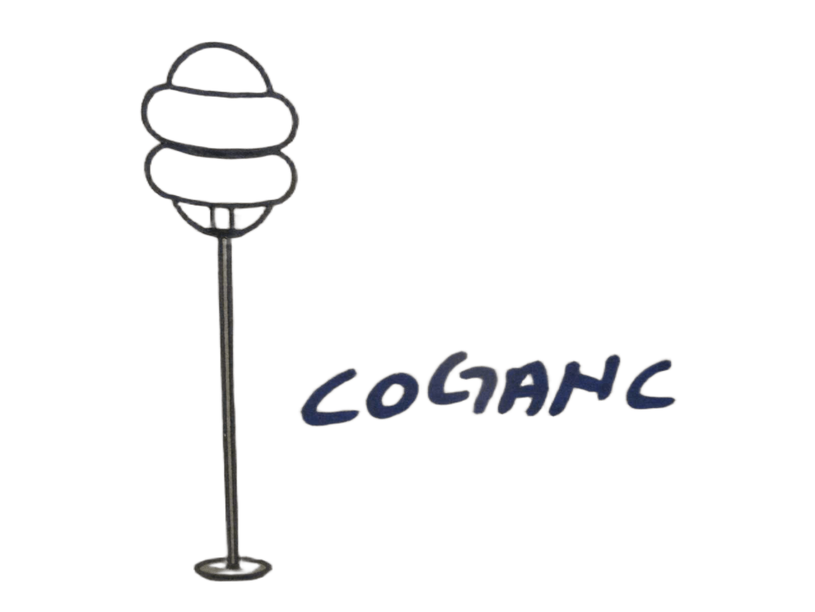 Floor Lamp With Bulb T185 Coganc+gold Metal+glass D33*h150