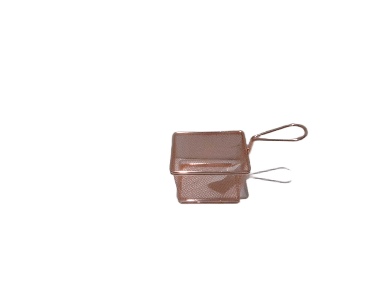 Fry Basket With Handle 304 Inox Wet 201 Inox Frame Chrome Hanging Tag+opp Bag Rose Gold 12.5*10*8.5