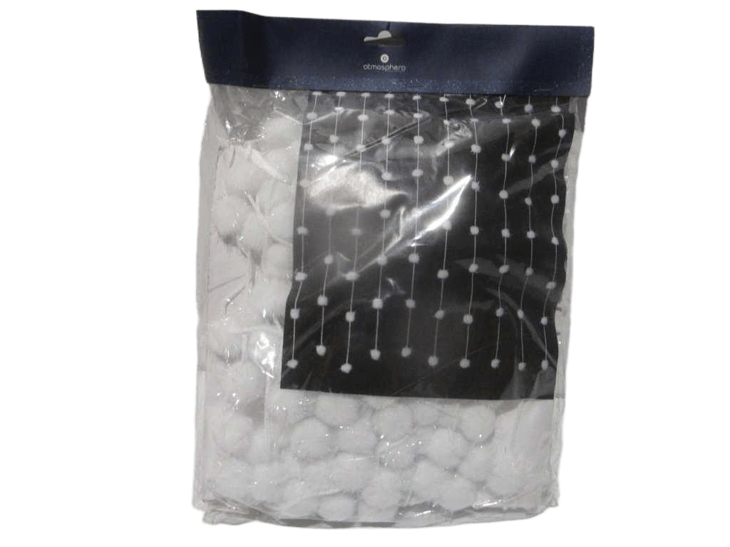 Cotton Balls Curtain