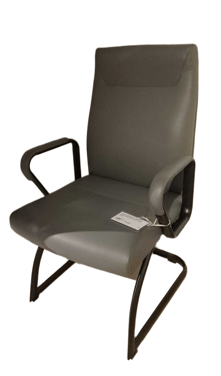 Visitor Chair Steel Leg With Black Paintingnxpu-9721 Gray 58wx57dx95h
