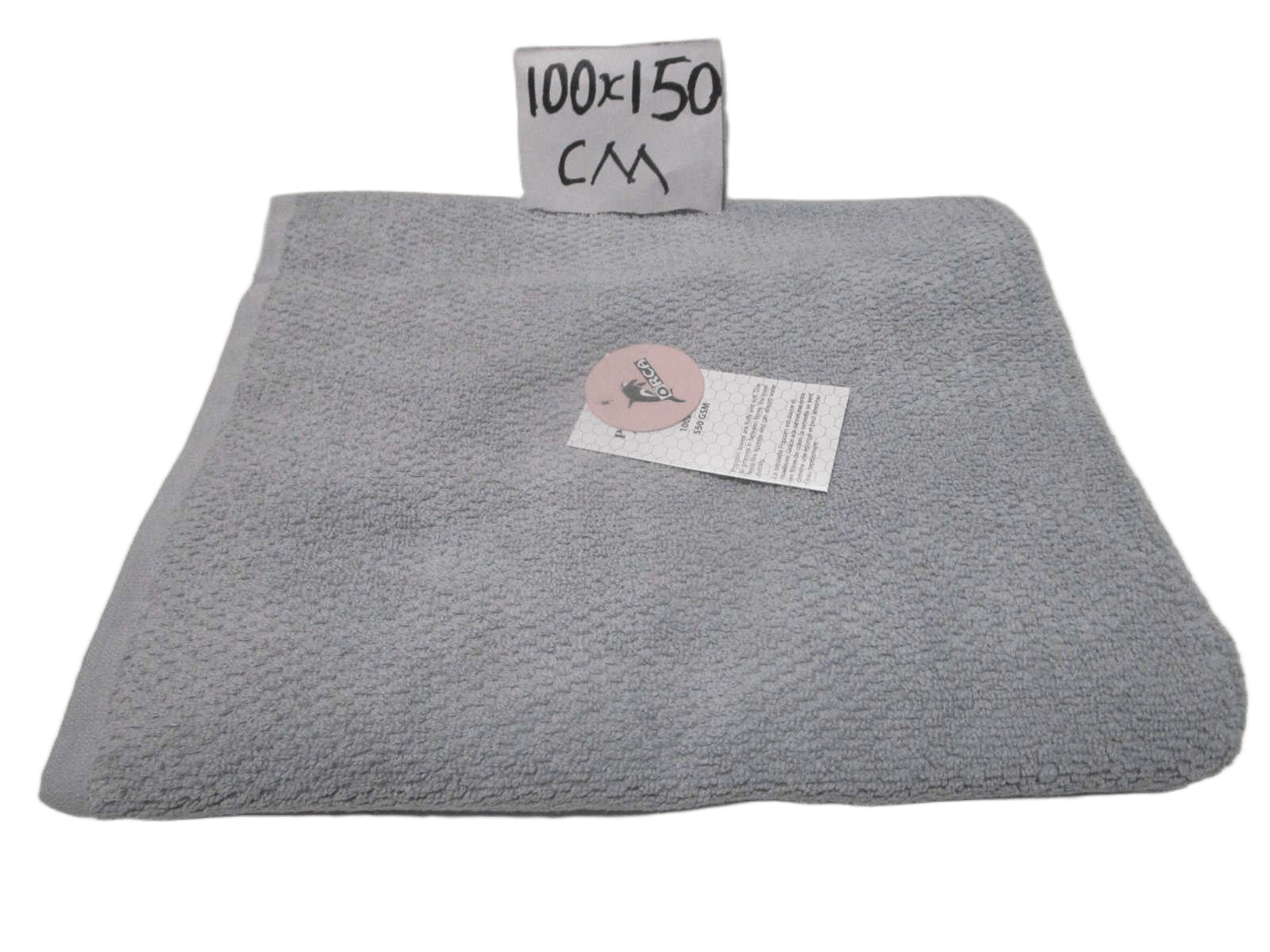 Towel Popcorn - Plain Dyed Dobby Towel - Duble Ply 2/20 - 550 Gsm - Combed Cotton Yarn
