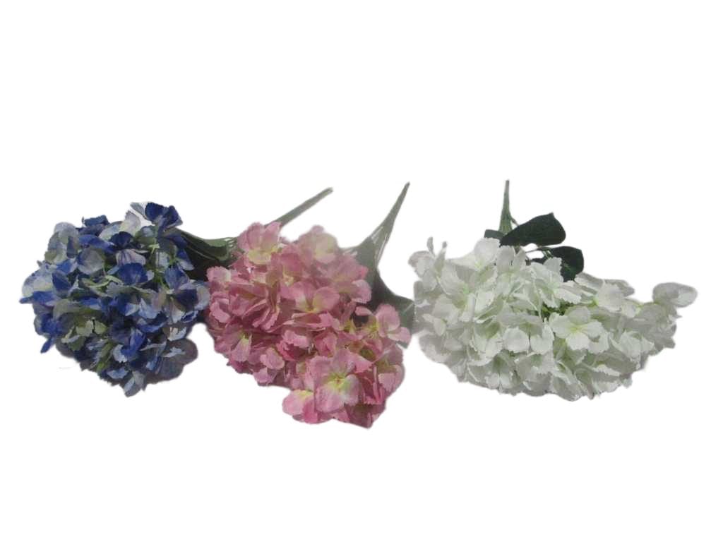 Artificial Hidrangea 5 Flower 3 Assorted Color