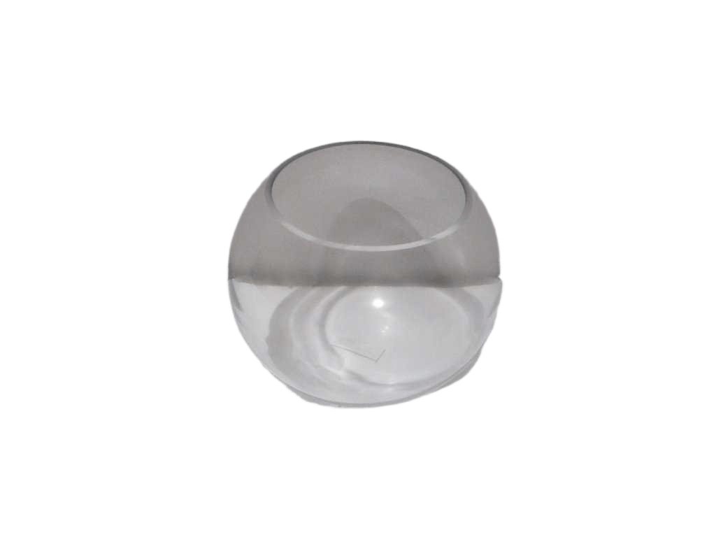 Vase Glass Ball Shape Clear 17*19.5