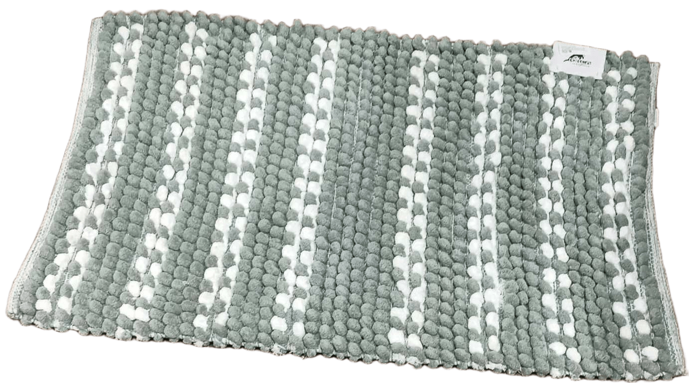 Bath Mat 1900 Gsm Microchenille Cotton Bouble With Spray Latex Baking And Woven