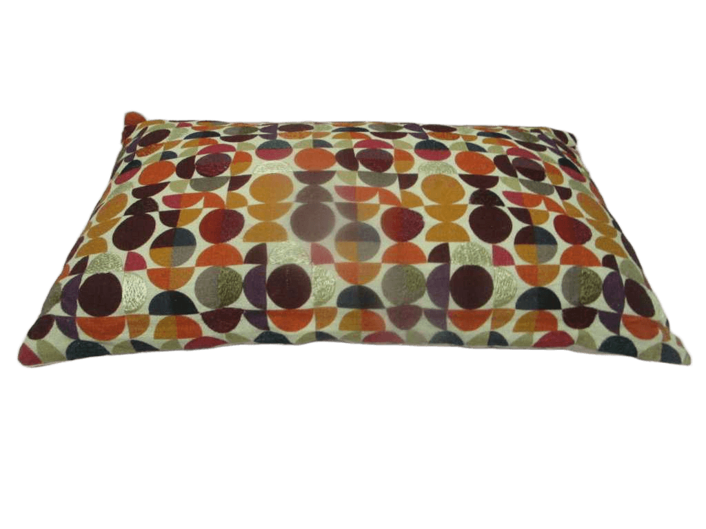 Cushion 100% Cotton Printed With Machine Embrodery With Filling 375 Gr Vacuum Pack