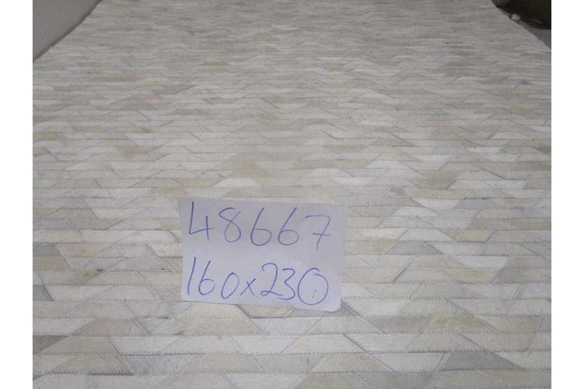 Carpet 100% Leather Handmade Hair On Hide