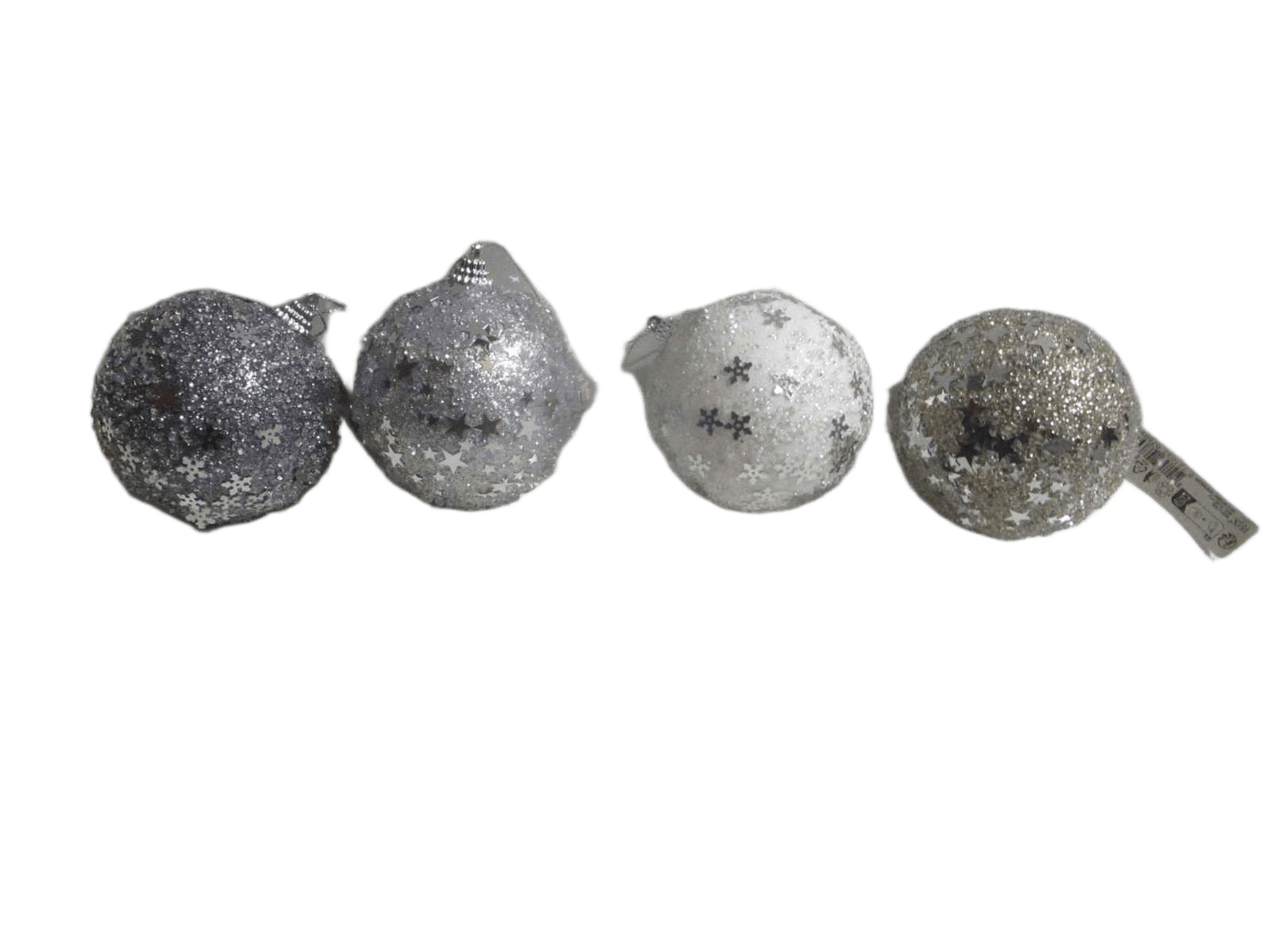 Ball Xmas 80mm Glitter Winter