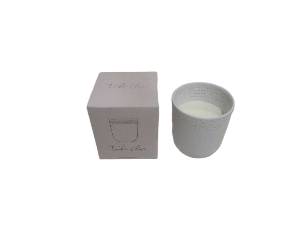 Candle Ceramic Bottle Gift Box Wabi Babi Tonka Clove Moq:1200pcs Tonka Clove White 210g