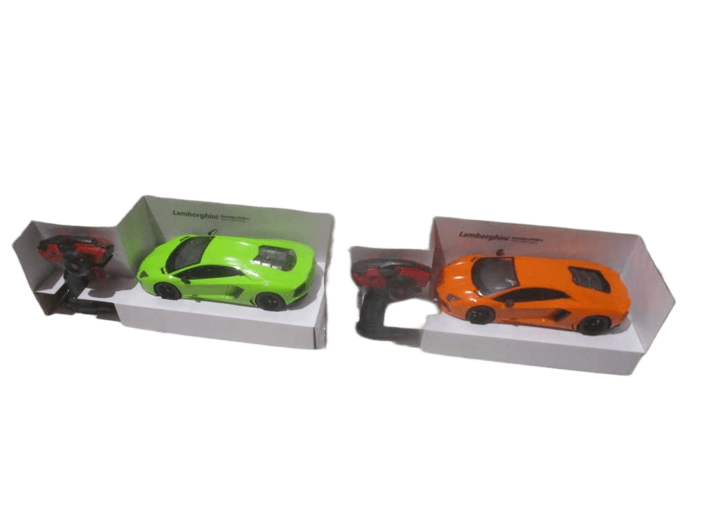 Car Radio Control Lanborghini Aventador Lp700-4 2.4g, 7.4v Rechargable Battery,usb Color Display Box Green Orange (Matt Black If Possible) 34.2x16.5x8.1
