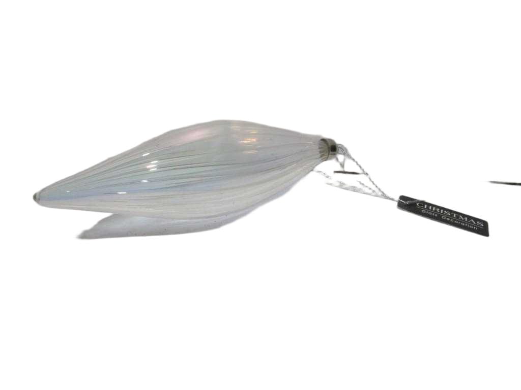 Ball Xmas Drop 21cm Iridescent