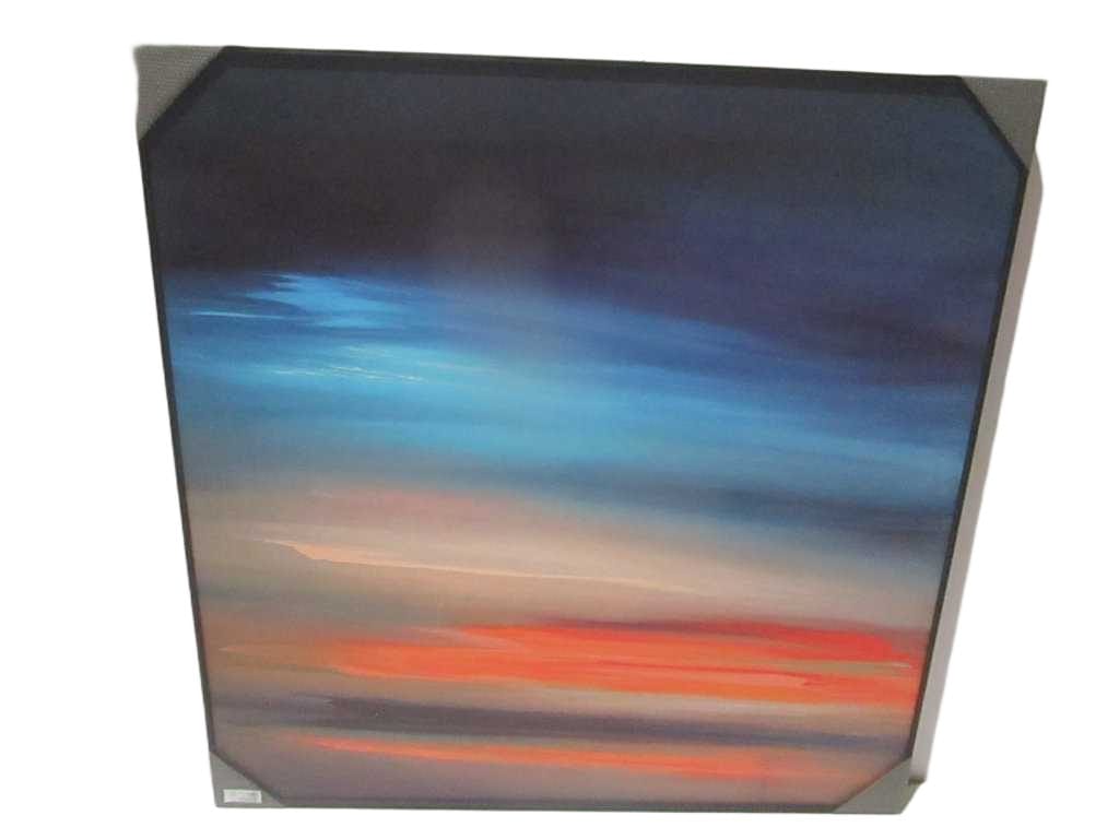 Painting 3d-Print Alu Frame+veneer 100*100