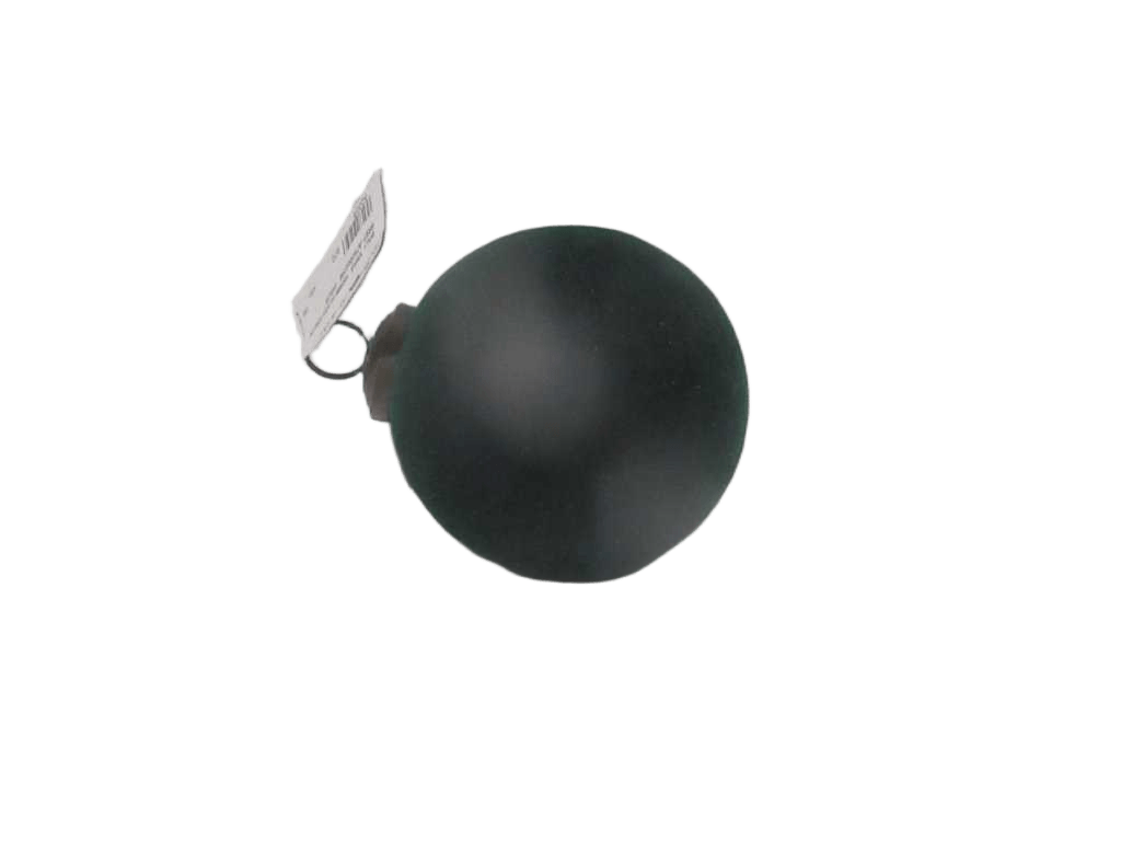 Ball Xmas 100mm Glass Green