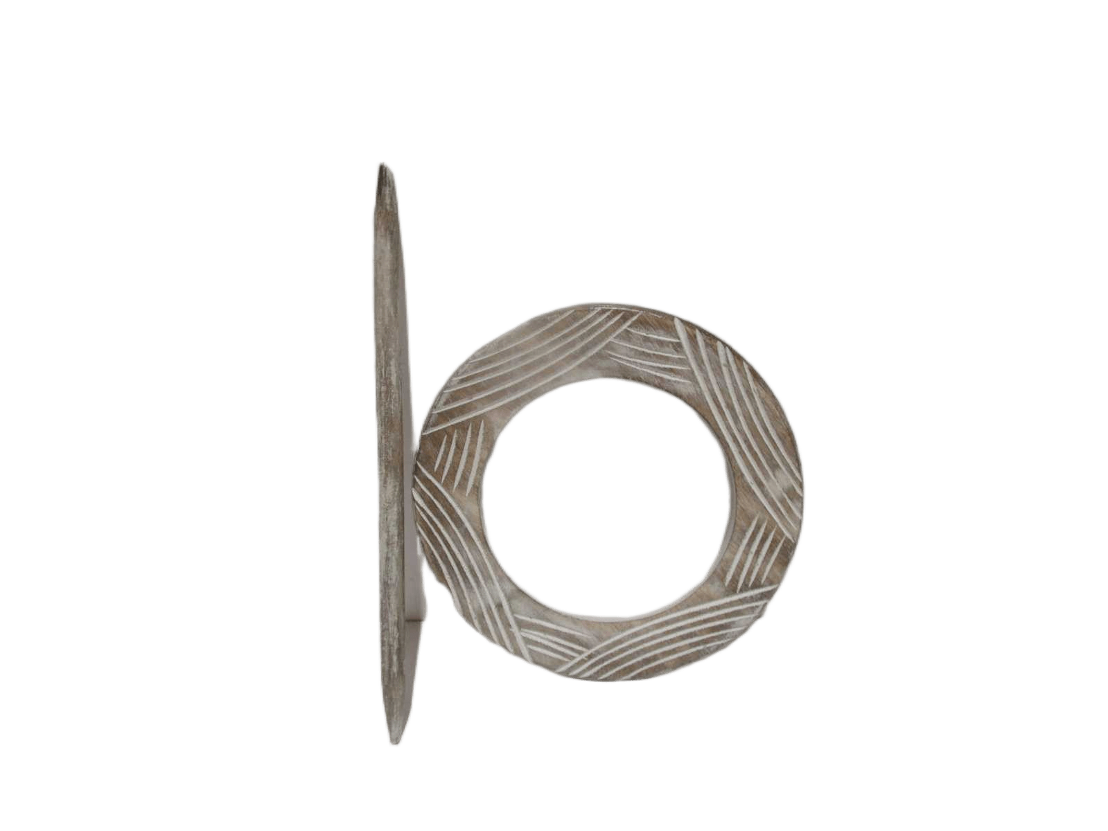 Wooden&resin Round Embrasse Each Pc In Pvc And Headed 1cl=